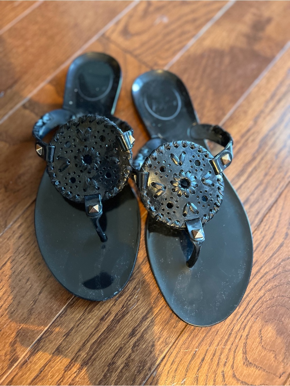 Women’s Jack Rogers Georgica Whipstitched Jelly Thong Sandals. Size 6.